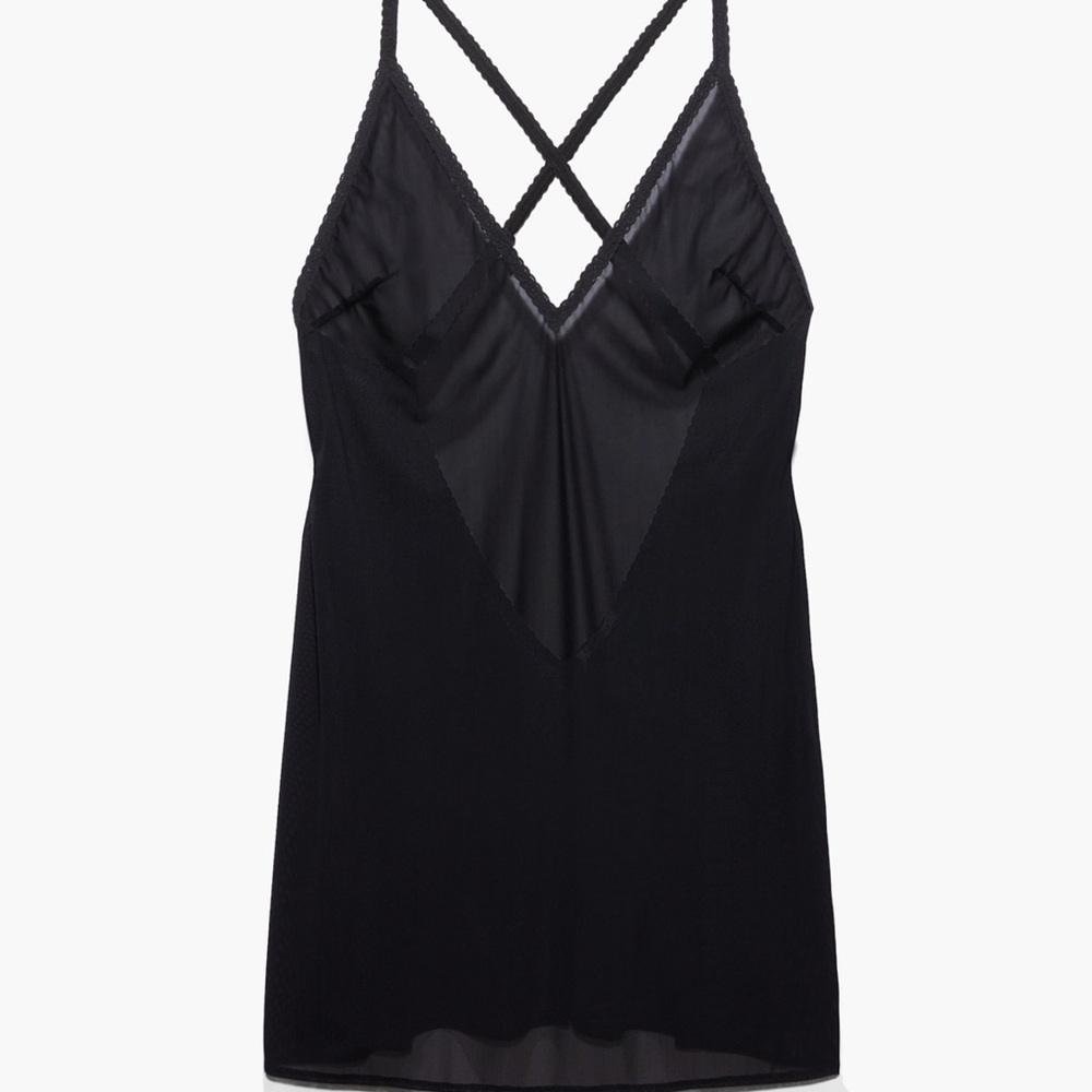 Savage X Fenty Soft Mesh Open-Back Night Slip